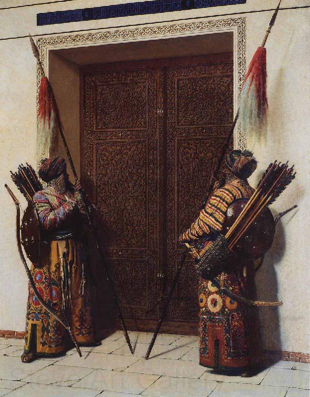 Vasily Vereshchagin Tamerlans doors Spain oil painting art